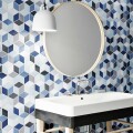 PORCELANATO RHOMBUS BLUE "A" 26.5X51 CM Porcelanato Rhombus Blue "a" 26.5x51 Cm