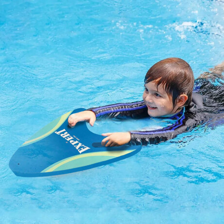 Tabla Flotante Natación Piscina C/ Agarre Goma Eva Azul