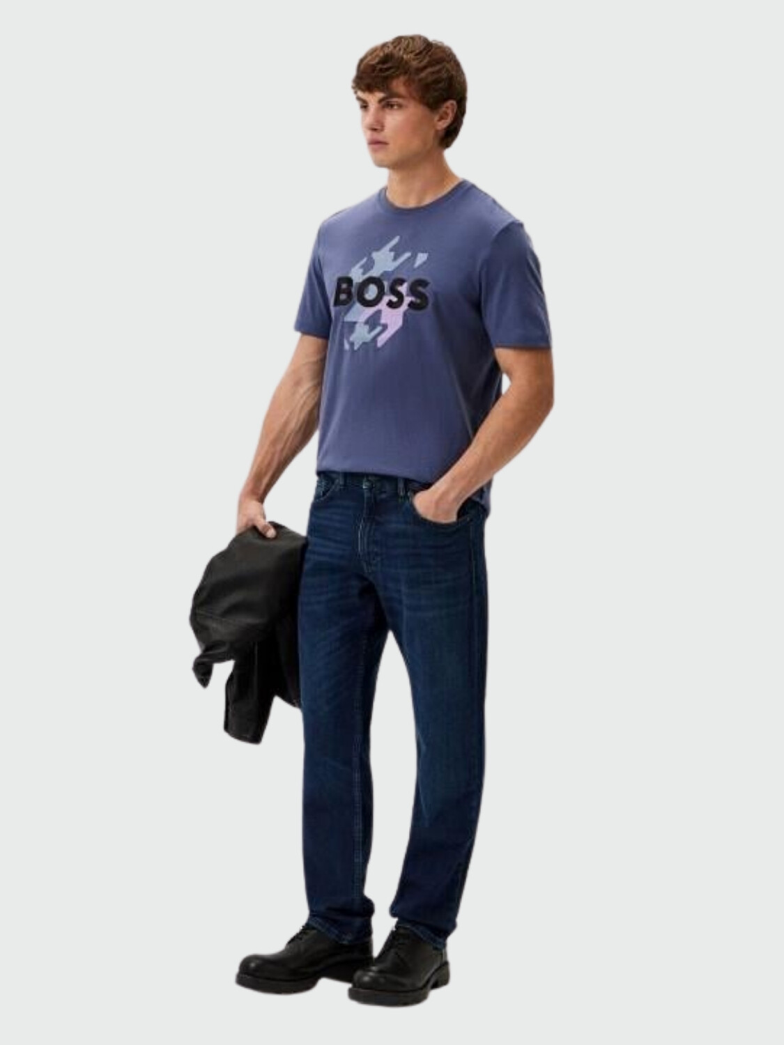 BOSS - Remera regular Fit en algodón Violeta