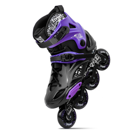 Rollers Profesionales Base Aluminio Abec11 Silicona Violeta