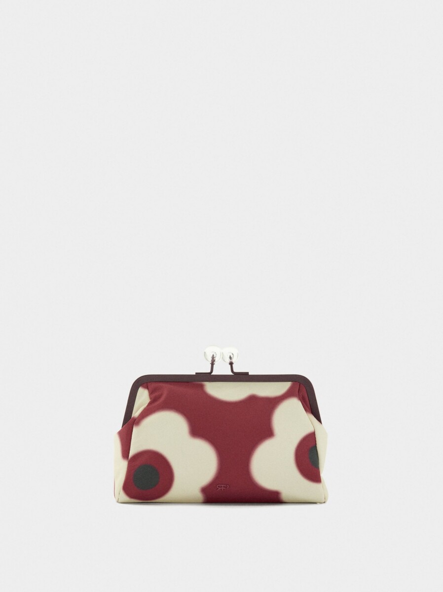 Bolso Para Cosméticos Con Estampado Floral - multicolor 