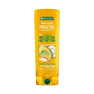 Acondicionador Fructis Oil Repair Recarga Nutritiva 350 Ml. Acondicionador Fructis Oil Repair Recarga Nutritiva 350 Ml.