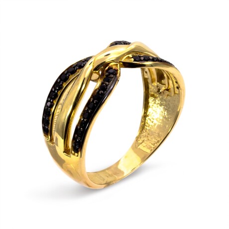 Anillo de oro 9 ktes, con circonias,. Anillo de oro 9 ktes, con circonias,.