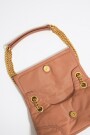 BOLSO SOLAPA PEQUEÑO NYLON Ladrillo