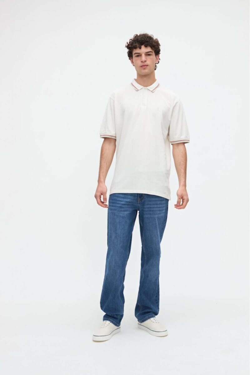 Remera polo Noa - Crudo 