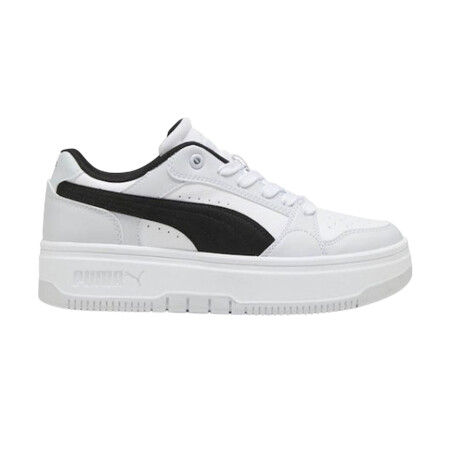 Championes Puma Rebound Femme Low White & Black