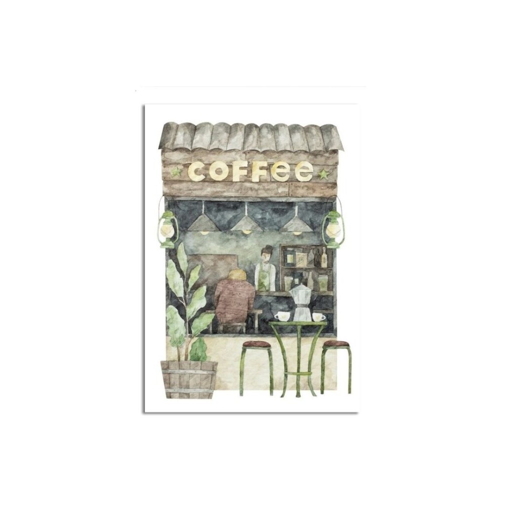 Cuadro Canvas 30x40cm Cafetería