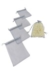 Pack x 100 - Bolsas organza 12x17 cm PLATA