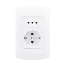 PLAQUETA 3 EN LINEA + SHUCKO BLANCO MOLVENO Plaqueta 3 En Linea + Shucko Blanco Molveno