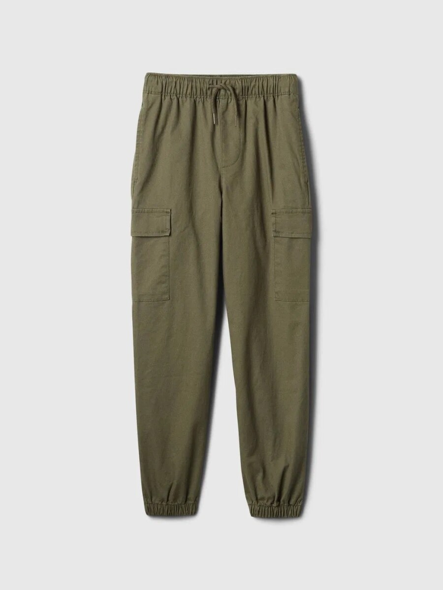 Pantalòn Jogger Cargo Niño - Olive Night 