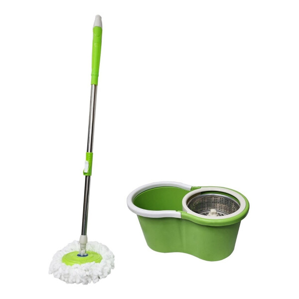Mopa Giratoria Premium De Acero Inoxidable Excelente Calidad Variante Color Verde