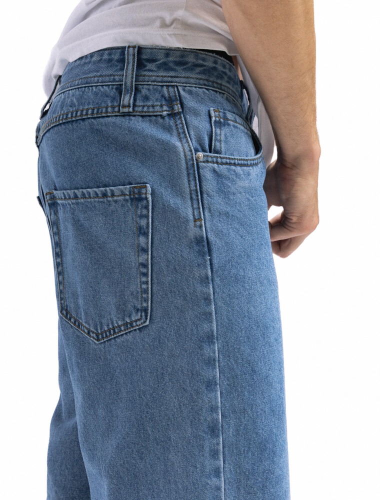 Bermuda Jean Overzise Celeste