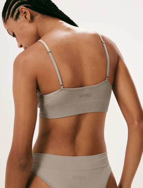TOP BÁSICO SIN COSTURA BEIGE