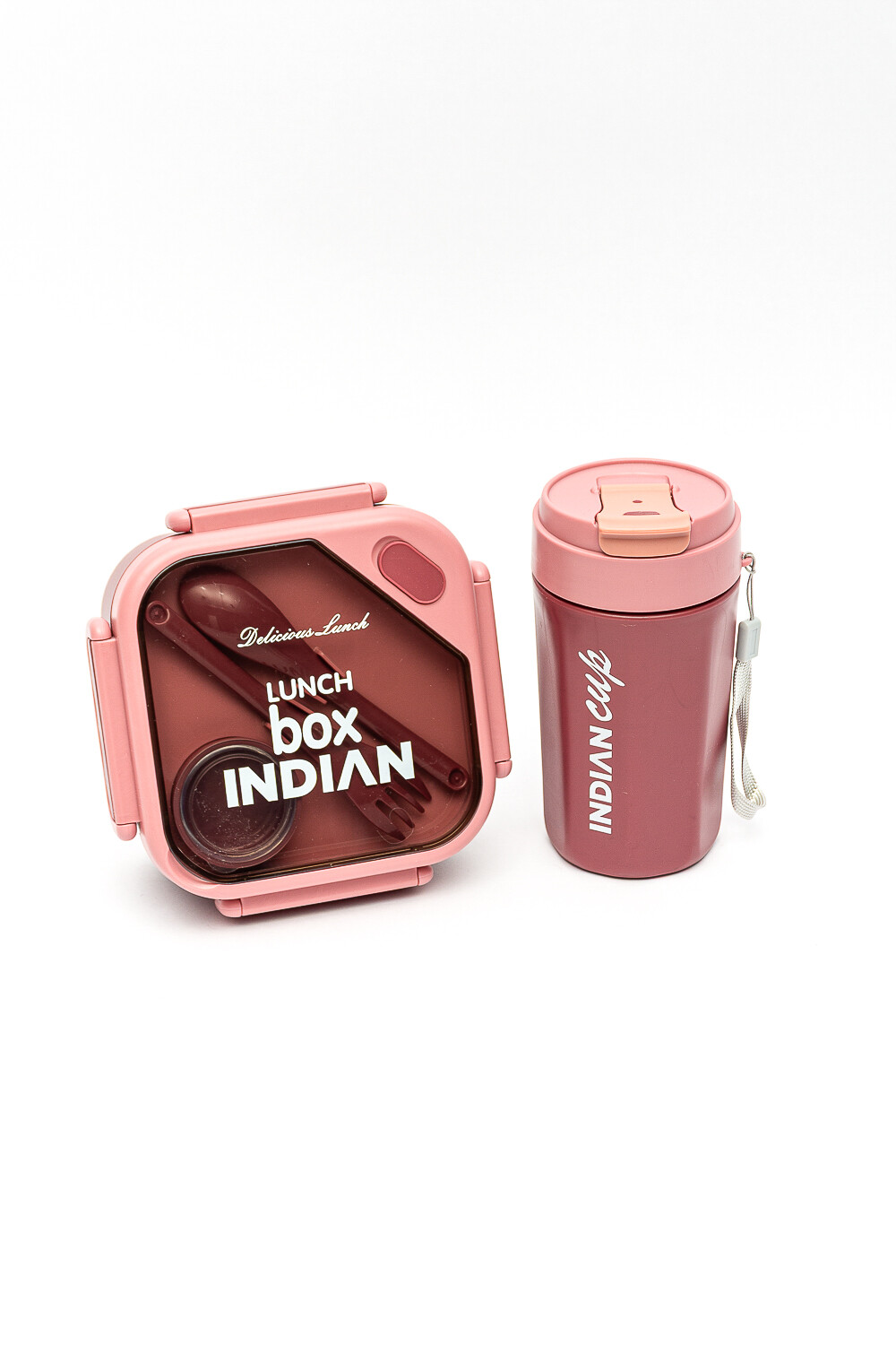 Set Vianda + Termo Vee Rojo