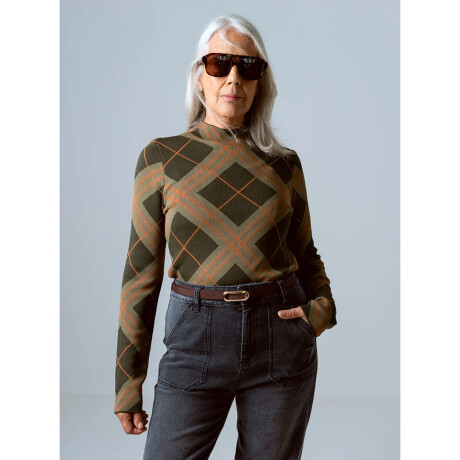 Polera Rombi Olive