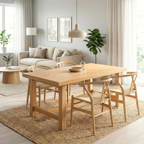 Mesa de comedor Madera Maciza Toronto 180 cm