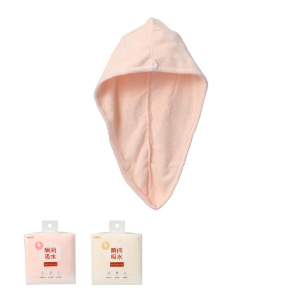 Toalla de cabello rosa