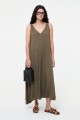 VESTIDO SUELTO Verde Militar