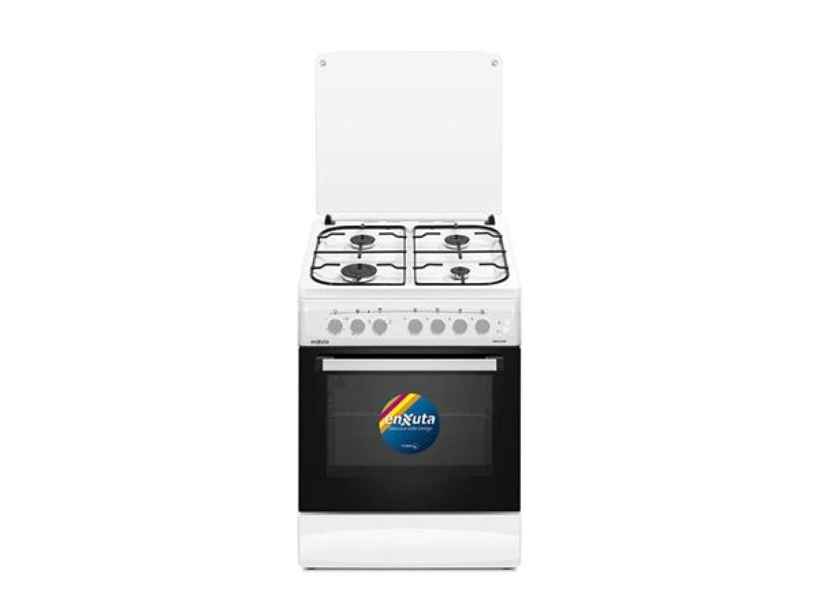 COCINA SUPERGAS 4 HORNALLAS BLANCA CON TERMOCUPLA 60X60 ENXUTA EUROPEA 