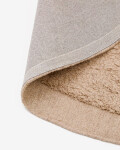 Alfombra redonda Marely de lana beige Ø 200 cm