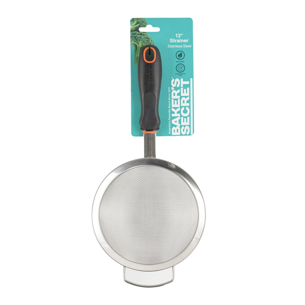 COLADOR D16x34CM NYLON/ACERO INOX. NEGRO 