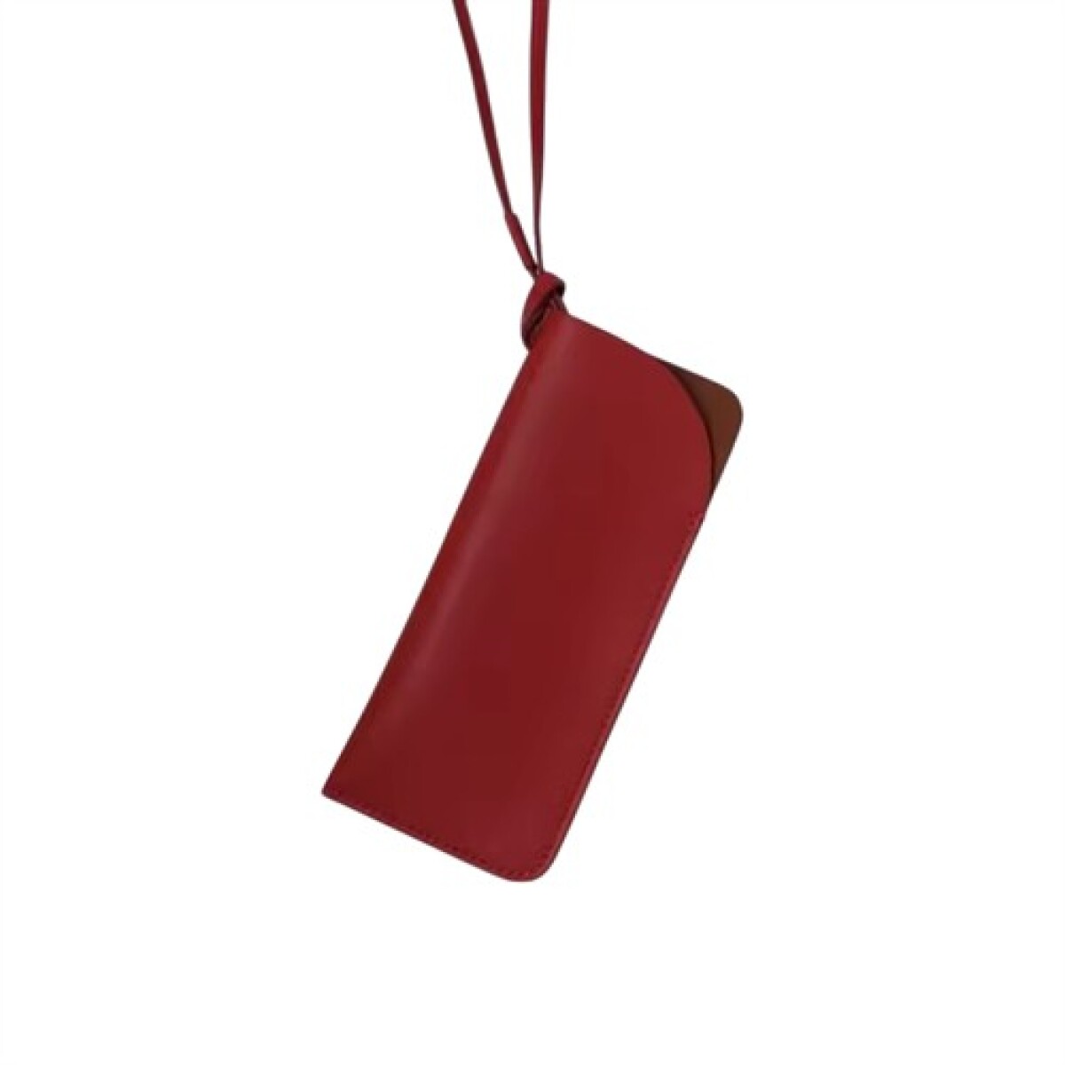 Estuche colgante para lentes cuerina - Rojo 