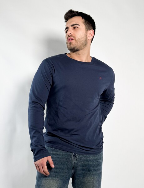 Remera M/Larga Barton Azul