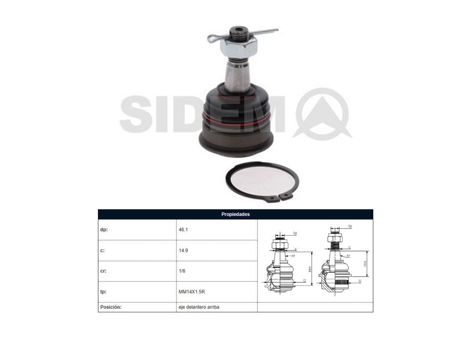 Rotula Del Nissan D23 - Frontier - Np300 15-25 Der/Izq 