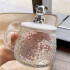 Taza de vidrio c/tapa osito y cucharita 350ml Taza De Vidrio C/tapa Osito Y Cucharita 350ml