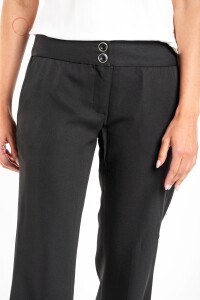 Pantalón Bengalina Recto Línea E.*- Negro