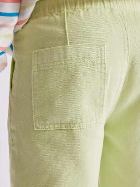 Pantalón jean paper bag Verde Matcha
