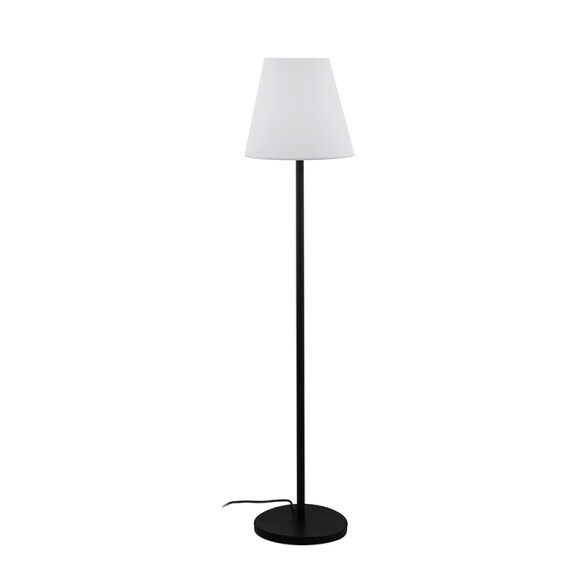 Portátil pie negro y pant. blanco E27 IP44 ALGHERA EG0457