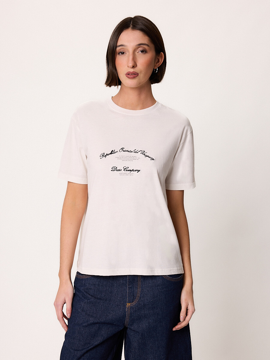 T-SHIRT M/C UYNAT DIXIE Blanco
