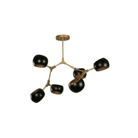 APLIQUE 3L RAHISSA E14 NEGRO Y BRONCE APLIQUE 3L RAHISSA E14 NEGRO Y BRONCE