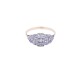 Anillo oro 18k antiguo con brillante central y diamantes. Anillo oro 18k antiguo con brillante central y diamantes.