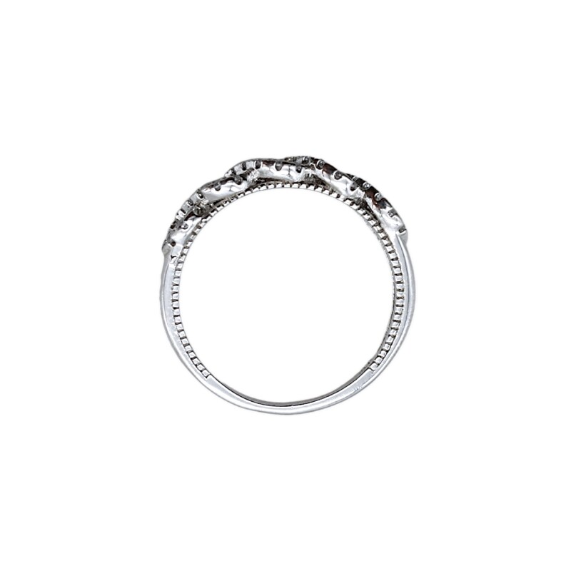 Anillo Trenzado-Plata 925-Piedra Zirconia-AN4139 conpiedra