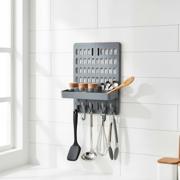 Panel Tablero Organizador Ranurado de Pared Cocina Baño Panel Tablero Organizador Ranurado de Pared Cocina Baño