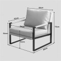 Sillón Milán ecocuero Blanco