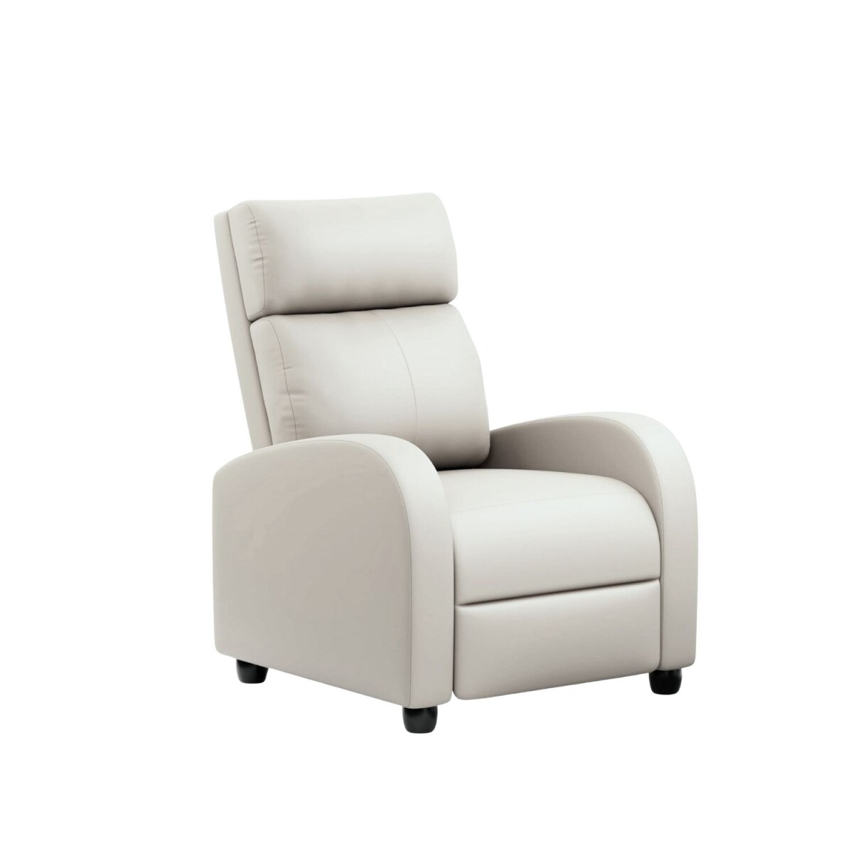 Sillón Reclinable Charlton Butaca Sofa Living - Blanco 