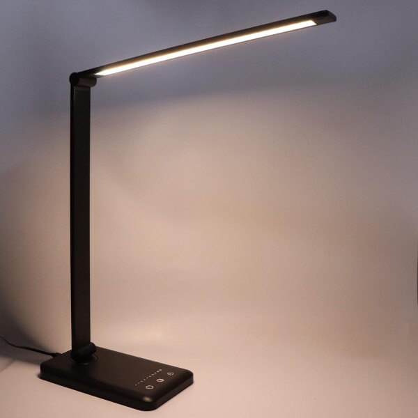 Lampara Luz Led Mesa Escritorio Regulable Temporizador Atrix Variante Color Negro