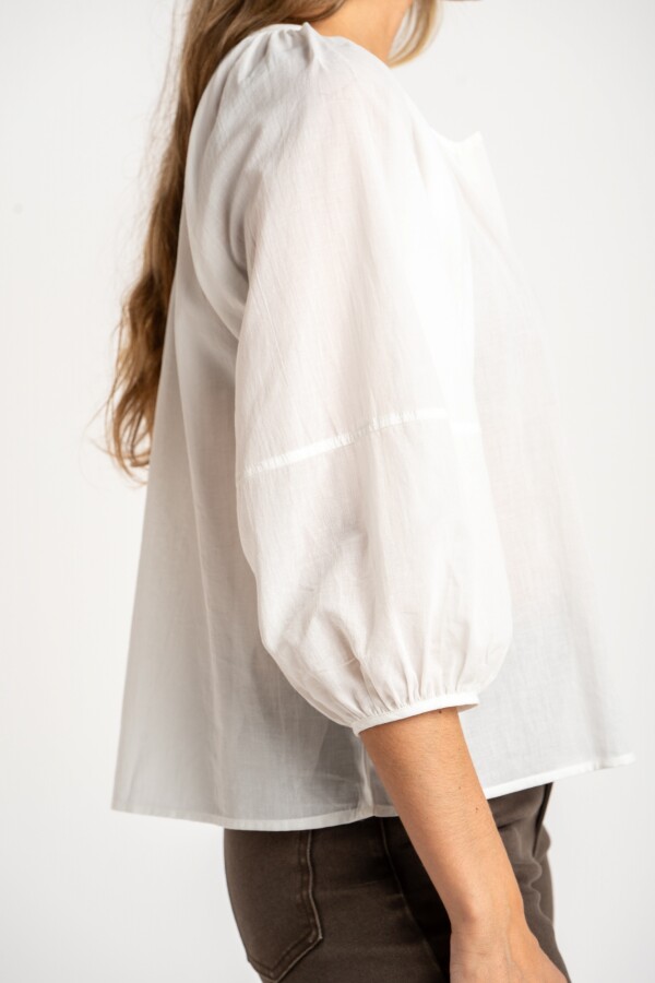 Blusa Allgodón Crudo