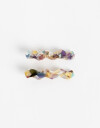 Hebillas Francesas Carey Set De Hebillas Wavy - Combinacion Tricolor