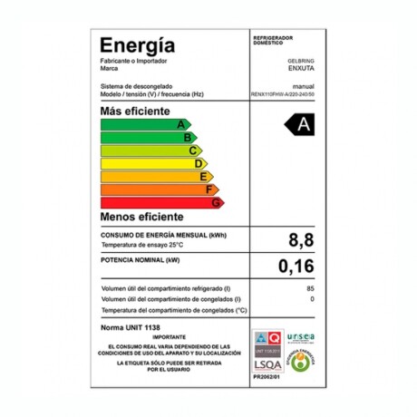 Refrigerador ENXUTA RENX110FHS-A Capacidad 86Lts Frío Húmedo Refrigerador ENXUTA RENX110FHS-A Capacidad 86Lts Frío Húmedo