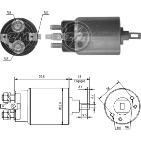 AUTOMATICO DE ARRANQUE - 12V EFFA IDEAL-JMC-D21-DAEWOO DAMAS=SS.3228CH ZM AUTOMATICO DE ARRANQUE - 12V EFFA IDEAL-JMC-D21-DAEWOO DAMAS=SS.3228CH ZM