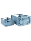 Cesta MILAS A25xL34xA15cm plegable azul Cesta MILAS A25xL34xA15cm plegable azul