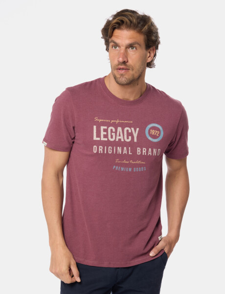 REMERA ESTAMPADA Bordo