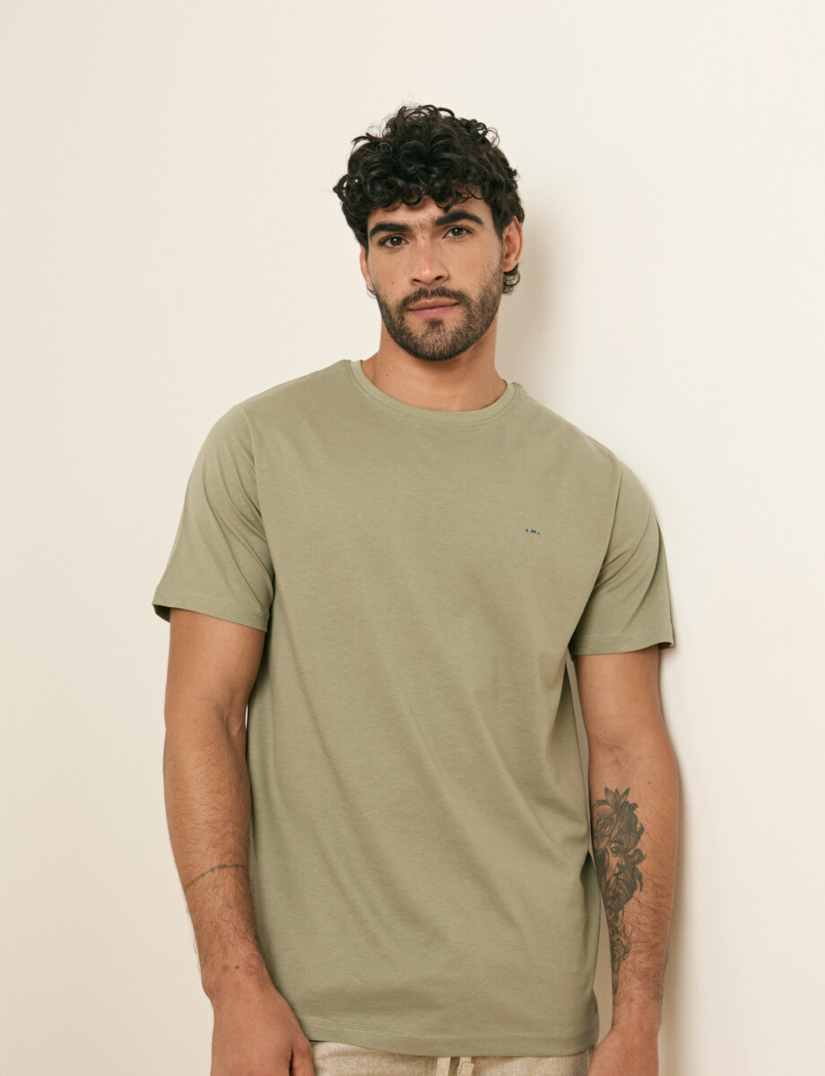 520658 T-SHIRT HARRINGTON LABEL Verde