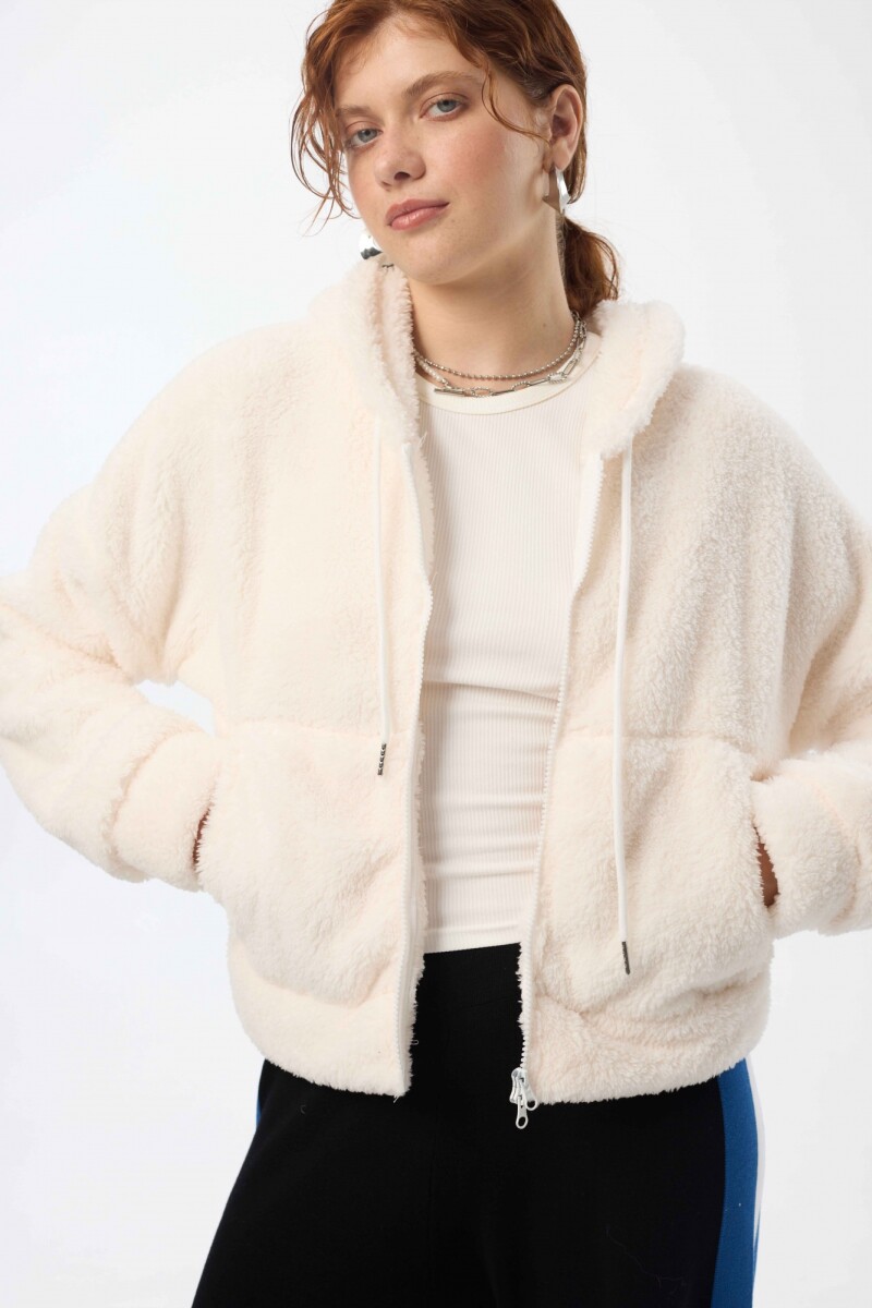Campera Teddy - Blanco 