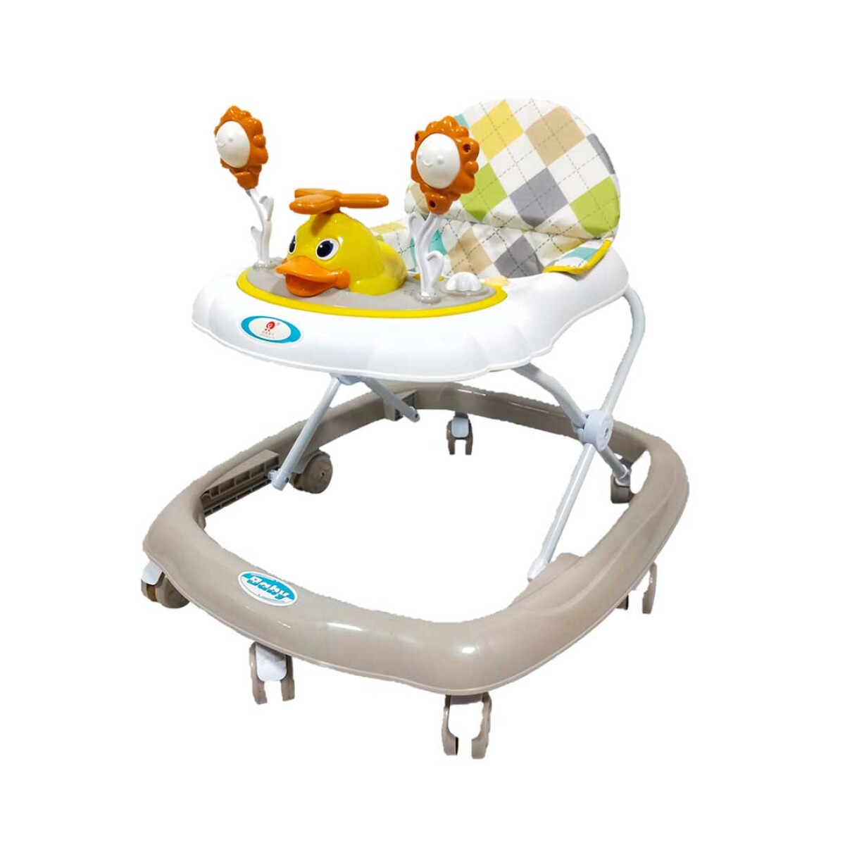 Andador para bebé Pato 7 ruedas con música - BEIGE 