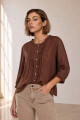 CAMISA MARGA CHOCOLATE